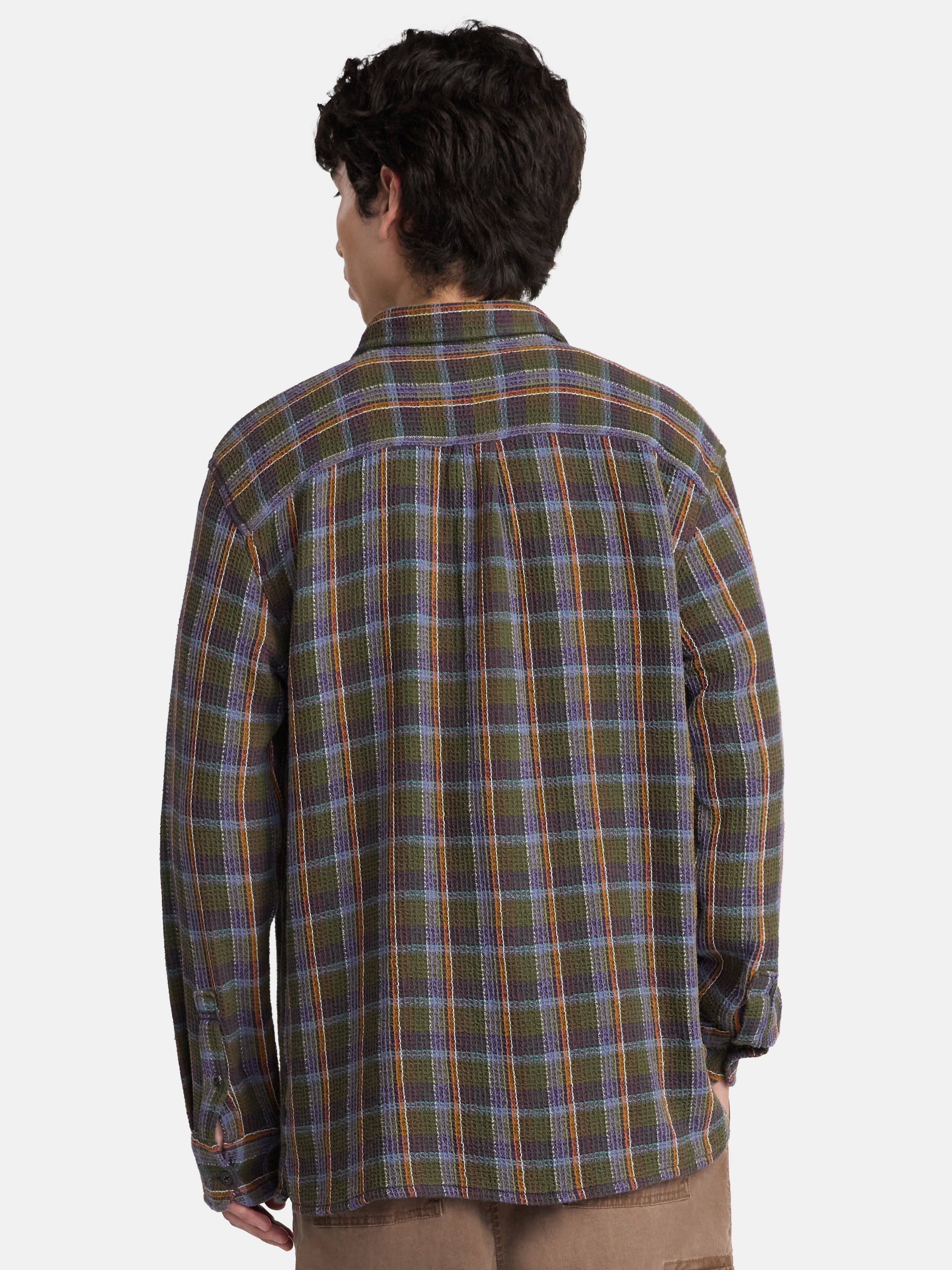No Boundaries Men's & Big Men's Long Sleeve Textured Shirt , Sizes XS-5XL