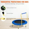 thumbnail image 4 of KFFKFF 36-inch Trampoline for Children, 3FT Indoor/Outdoor Toddler Trampoline, Collapsible Petite Trampoline with Cushioned Grip, Fun Trampoline Present for Kids Aged 3 and Above, 4 of 9