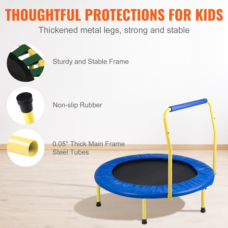 36-Inch Collapsible Kids Trampoline with Handles photo 8