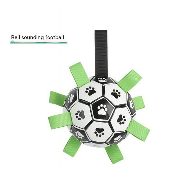 Juguetes para perros pelota de fútbol con correas, juguetes interactivos para perros para tira y afloja, regalos de cumpleaños para cachorros, juguete para tirar de perros, juguete de agua p