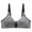 Gray, variant on Under $5.00,Lolmot Front Closure Bra for Womens Sexy Leopard Print T Shirt Bra,Adjustable Strap Full-Coverage Non-Padded Wirefree Bra Comfortable Everyday Push Up Bra