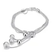 thumbnail image 1 of Venta al por mayor de dijes, cadena de cuentas, hermosa pulsera, moda de Plata de Ley 925 para mujer, joyería bonita de boda, 1 of 2