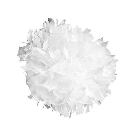 Pizzazz White Plastic Cheer Single Pom Pom