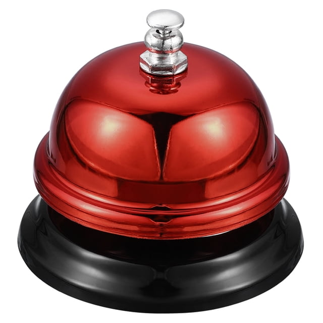 Campana de escritorio Uxcell, 65 mm (2.56") campana de cena para restaurantes, hoteles, servicio, roja