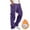 Purple, variant on CaiJunJia Clearance No Boundaries Mens Cargo Pants Casual Cotton Jogger Multi Pockets Outdoor Hiking Work Sweatpants (with fleece)