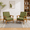 Green, variant on MOONMISS Accent Chair Set of 2,Mid Century Modern PU Leather Armchair with Wood Frame for Living Room Bedroom Study Room Easy Assembly,Khaki