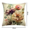 thumbnail image 6 of sunsanly Floral Print Cushion Cover Pillowcase with Zipper Super Soft Wear Resistant Easy Maintenance Decorative Pillowslip, 6 of 8