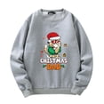 thumbnail image 1 of Suéter de otoño e invierno con estampado de gato de Navidad para hombres y mujeres Suéter suelto Top Pompotops  oipoqjl18178, 1 of 4