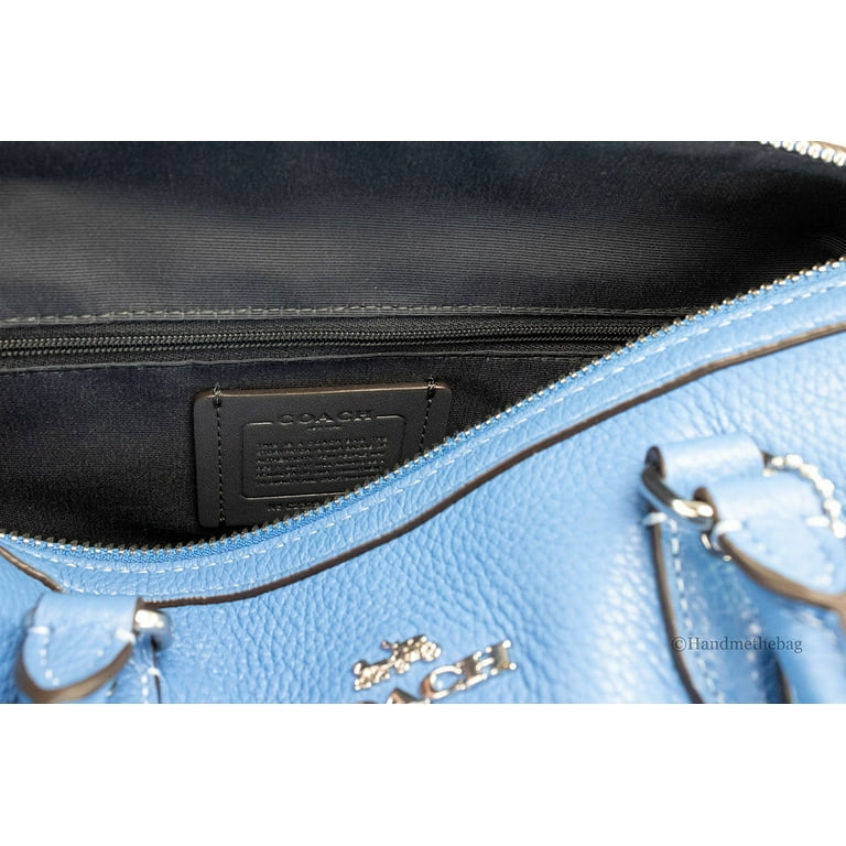 Metallic blue sales coach purse