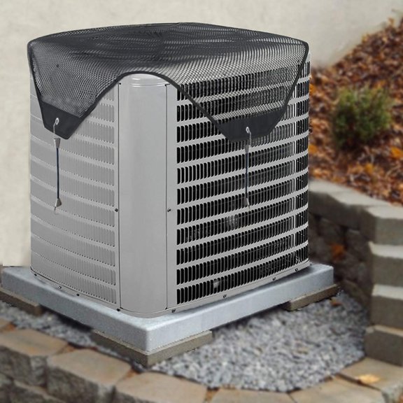 Air Conditioner Covers for Outside Units, Central AC Cover for Outdoor Unit Heavy Duty Water-Resistant Top Cover 36 x 36 Inch, Black