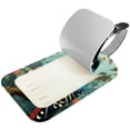 thumbnail image 2 of Square 2Pack PU Leather Woodpecker Cruise Luggage Tag with Privacy Cover and Name ID Tag for Travel Handbags Backpacks Luggage Tags, 2 of 6