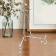 thumbnail image 3 of HINTRMENT 1Pack Iron Display Rack Silver Three Legged Design for Wedding and Birthday Celebrations, 3 of 8