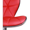 thumbnail image 5 of Leopard Shell Back Adjustable Swivel Kitchen Dining Counter Bar Stool,Set of 2,Red, 5 of 6