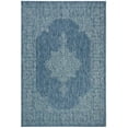 thumbnail image 2 of SAFAVIEH Courtyard Delbet Medallion Indoor/Outdoor Area Rug, Navy/Ivory, 4' x 5'7", 2 of 7