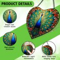 thumbnail image 3 of Peacock Window Hanging Stained Glass Chirstmas, Peacock Suncatchers for Windows Stained Glass, 3 of 7