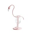 thumbnail image 1 of Kmbangi Flamingo Hydroponic Vase, Pink Wrought Iron, Glass Container, 1 of 5