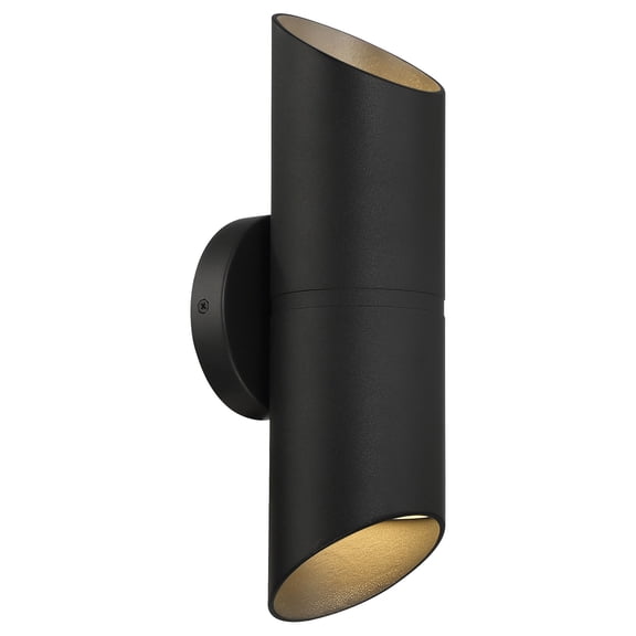 20121LEDDMG-BL Access Lighting Marino - 24W 2 LED Outdoor Wall Mount In Contemporary Style-14 Inches Tall and 4.75 Inches Wide-Black Finish