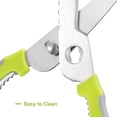 thumbnail image 4 of Kitchen Scissors All Purpose Shears, Heavy Duty Poultry Shears for Chicken Food Meat, Stylish Green, 4 of 6