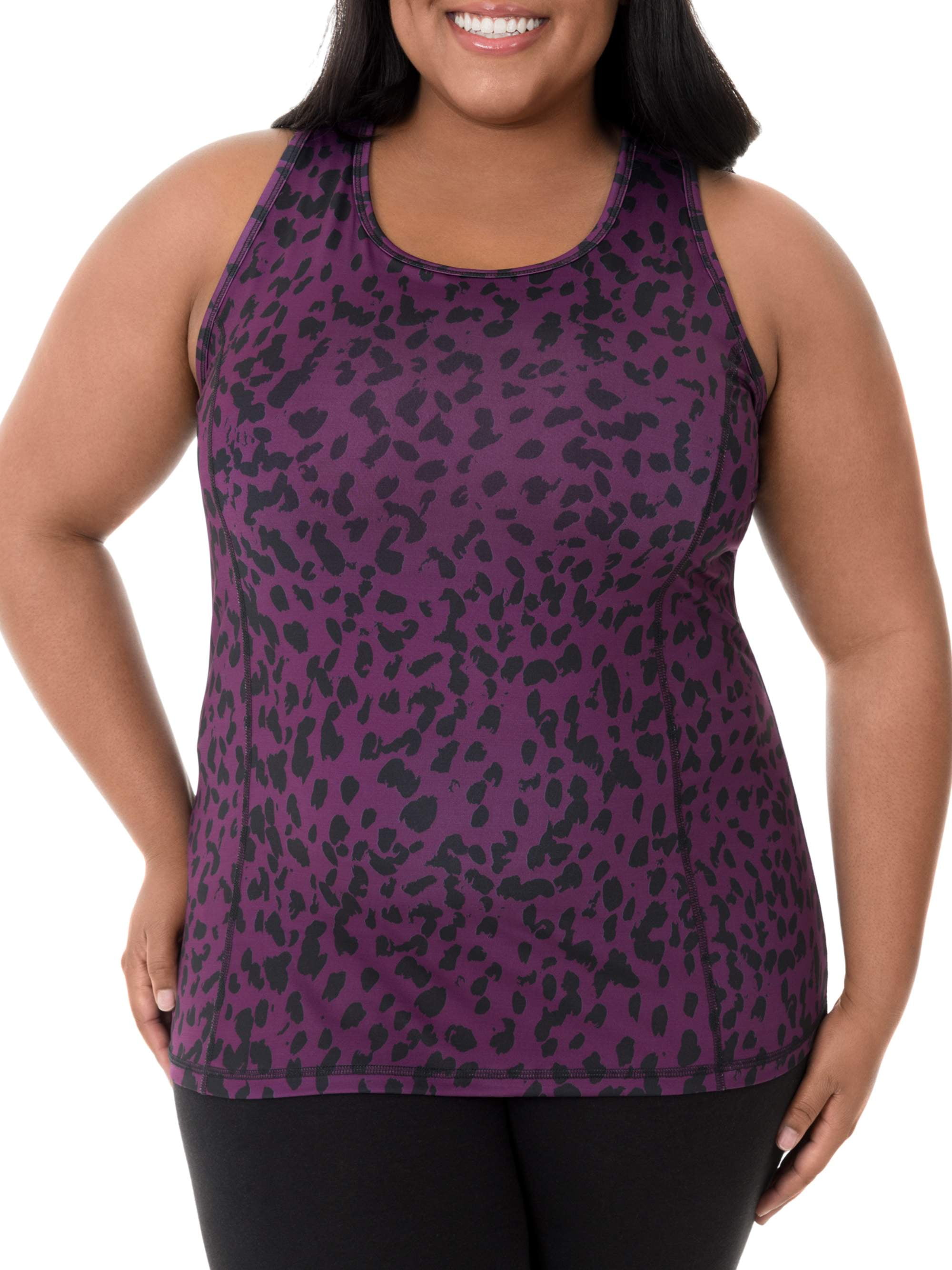 Women's PlusSize Active Built in Bra Tank