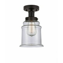 Innovations Lighting - Canton - 1 Light Semi-Flush Mount In Industrial Style-11