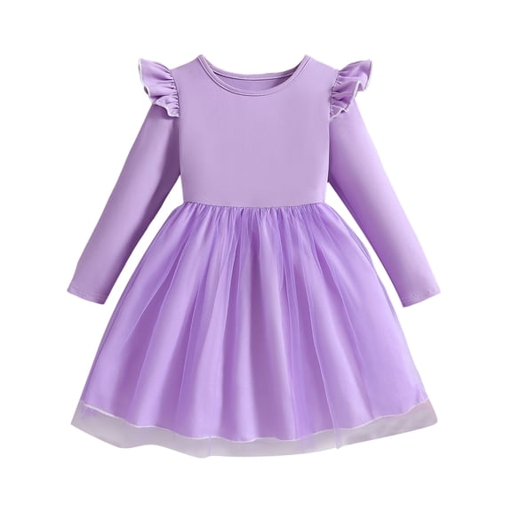 Baby Girl Clothes 12 18 Months Girls Toddler Tutu Dresses Winter Long Sleeve Tulle for Party Casual Outfits 2-12T