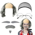 thumbnail image 2 of TAIAOJING Kids 100 Days Of School Clothes For Boys Hallowmas Old Man Outfits Hat Glasses And Grandpa Vest Set For Child, 2 of 5