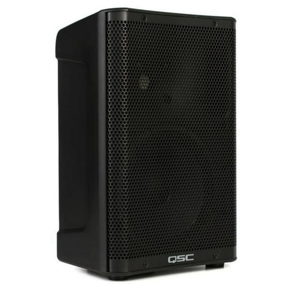 Bocina Amplificada QSC CP8 8' 1000 W 2 Vías Limitador LED Activo Negro