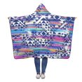 thumbnail image 1 of HATIART Couverture à Capuche Motif Tribal 56x80 Pouces Adultes Filles Garçons Polaire, 1 of 2