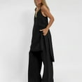 thumbnail image 6 of Linen Sets for Women 2 Piece Wide Leg Pants Sleeveless Cami Top Loose Fit Dressy Lounge Set Casual Summer Outfit, 6 of 8