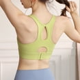 thumbnail image 5 of OSOLU Women Yoga Sports Bra With High Support And Feel Workout Sports High Support Comfortable Bralettes Light Yellow S, 5 of 7