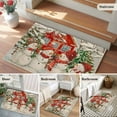 thumbnail image 6 of Grey Snowman Christmas Bathroom Mat 2x3 FT, Non Slip Small Kitchen Mat, Farmhouse Tree Xmas Washable Soft Backed Front Door Throw Rug Non-Shedding Indoor Outdoor Doormat for Entryway Sink, 6 of 9