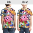 thumbnail image 3 of Kirby Boys Girls 3d Graphic Printed T-Shirt Crewneck Short Sleeve Tees, 3 of 6