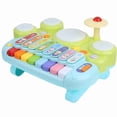 thumbnail image 1 of Xylophone Drum Toys Set, Early Educational Learning Toys 3 Main Instruments Smooth Musical Instruments Toys with  Plastic for Kids for Gifts, 1 of 7