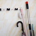 thumbnail image 2 of Soporte de escoba sin fisuras de acero inoxidable Balcón ajustable Balcón Garaje Mop Hanger Hotel Cuarto de baño Organizador Inevent HA010221-00B, 2 of 6