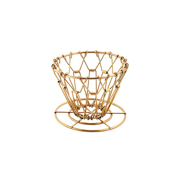 Soporte de filtro de goteo de café reutilizable portátil con filtro de café plegable Afortunado Sencillez