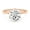10K Rose Gold, variant on 2.00 Carat (ctw) 6-Prong Solitaire Engagement Rings For Women, Round Lab Created Moissanite Promise Ring For Her In 10k Solid Rose Gold | VVS1 Quality 2 ct Ring Size-8.5