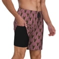 thumbnail image 3 of Haiem German Shepherd Dog Mens Swim Trunks with Compression Liner 2 in 1 Swimming Shorts Stretch Swimwear Quick Dry,Board Shorts-Medium, 3 of 9