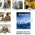 thumbnail image 4 of Christmas Grandpa Gifts, Birthday Gifts for Grandpa, Best Grandpa Gifts from Grandchildren, Grandpa Birthday Xmas Gift from Granddaughter Grandson, Grandfather Gifts Ideas Throw Blanket 50x60, 4 of 6