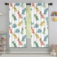thumbnail image 5 of Blackout Kids Curtains,White Cartoon Dinosaurs Pattern Childrens Insulated Curtains Set Of 2,Bedroom Essentials,Toddler Room Decor 42"x63", 5 of 5
