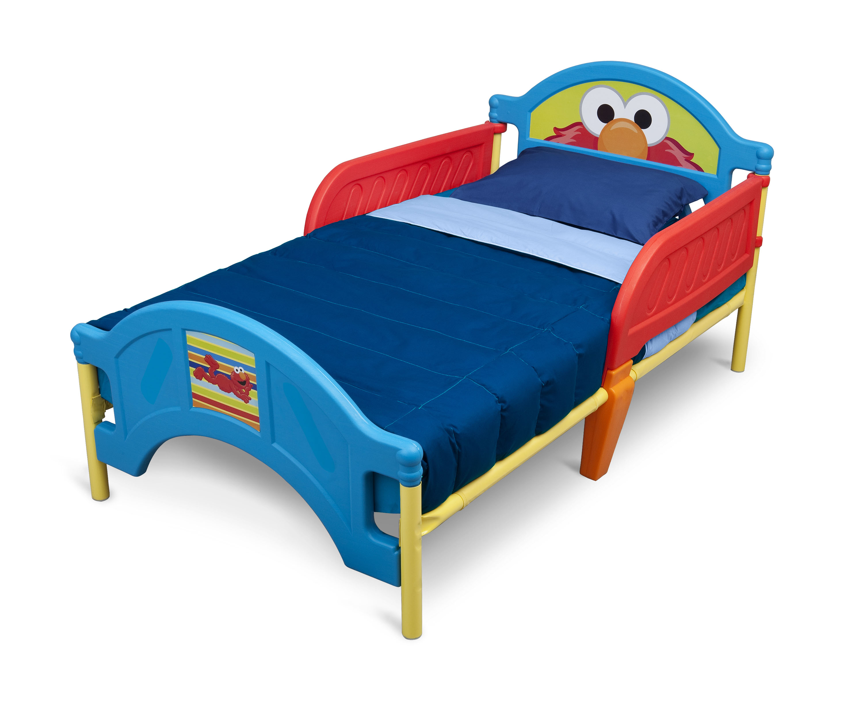 Delta Children Sesame Street Elmo Plastic Toddler Bed, Red and Blue - image 4 of 5