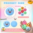 thumbnail image 3 of Pelotas de tenis de mesa ShinyRelief, 24 unidades, 4 cm, emoticonos multicolores, 3 of 7