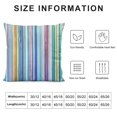 thumbnail image 5 of Qinduosi Striped Throw Pillow Cushion Cover, Blue Purple Teal Aqua Lavender Colored Geometric Abstract Vintage, Decorative Square Accent Pillow Case 24x24in, 5 of 5