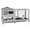 AIR19, variant on Aivituvin Rabbit Hutch with Wheels for Outdoor & Indoor, 2-Story Bunny Cage Guinea Pig House with Pull Out Tray for Rabbits, Gray