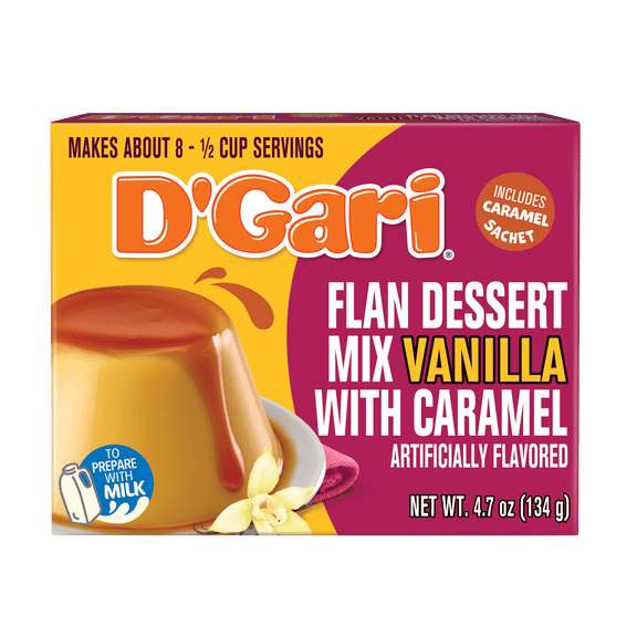 D'Gari Caramel Custard Vanilla 4.7 oz Pouch - Allergen Free