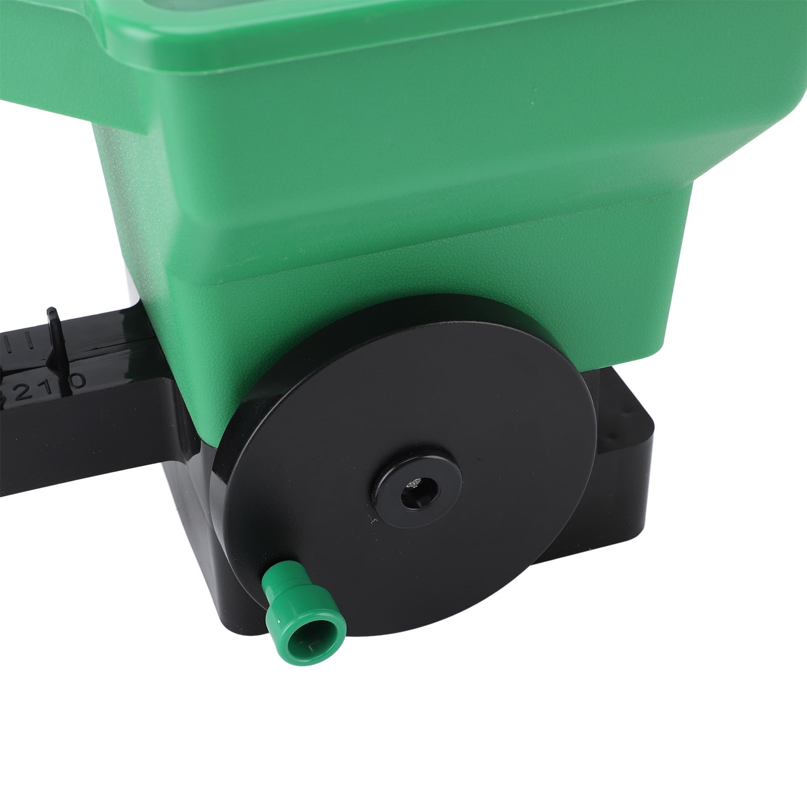 NFTIGB Hand Spreader 3L Capacity Small Manual Handheld Broadcast Spreader for Fertilizer Salt and Seeds Green (9.4 in / 24 cm)