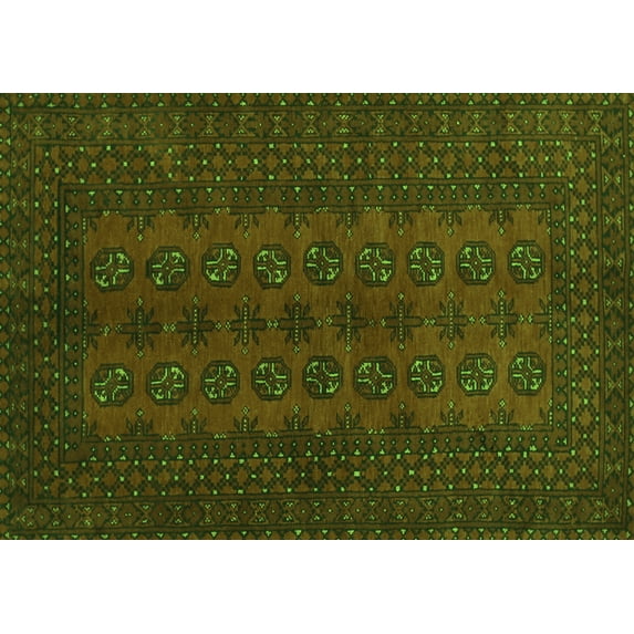 Ahgly Company Indoor Rectangle Persian Green Traditional Area Rugs, 8' x 12'