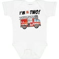 thumbnail image 3 of Inktastic I'm 2 Fire Truck 2nd Birthday Boys or Girls Baby Bodysuit, 3 of 5