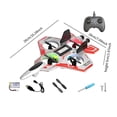 thumbnail image 5 of Avión RC, ligero, fácil de controlar, juguete volador para exteriores, control remoto de espuma con giro de 360 degree Blanco 1 batería 300, 5 of 5