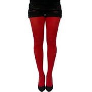 Red Opaque Tights Plus Size for Women - from XL to 5XL