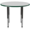thumbnail image 5 of ECR4Kids 36in Round Everyday T-Mold Adjustable Activity Table Grey/Green/Black - Super Leg, 5 of 8